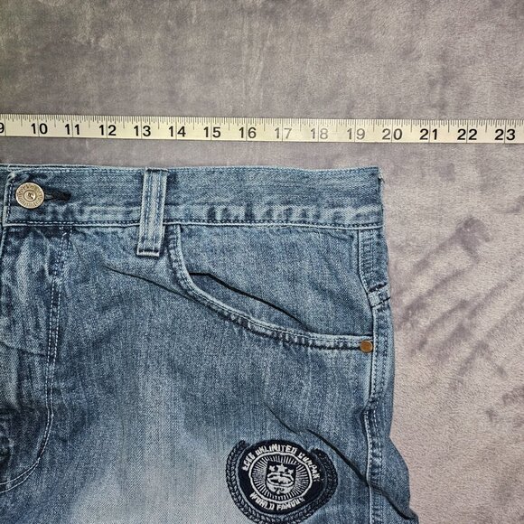 Ecko Unltd Baggy Jeans with Embroidered Logo Men's size 40 Y2K Skater Hip Hop - Picture 7 of 16